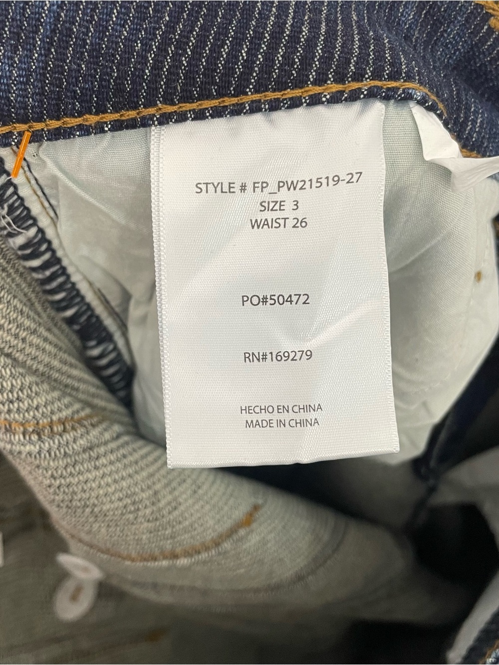 Risen x Freckled Poppy Lane Mid Rise Wide Leg Jeans Size 26 NEW - Picture 12 of 14